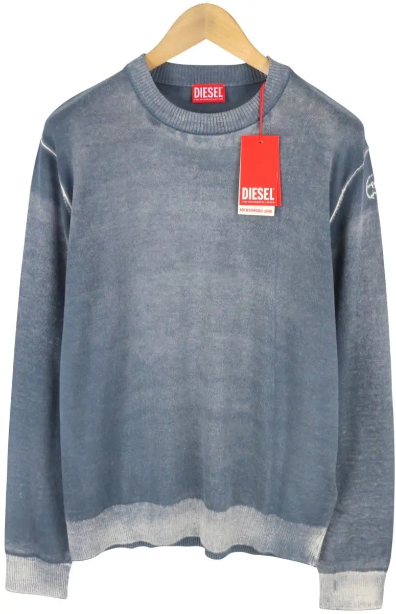 Diesel K-larence-b Heren Trui - Blauw Vervaagd - XL