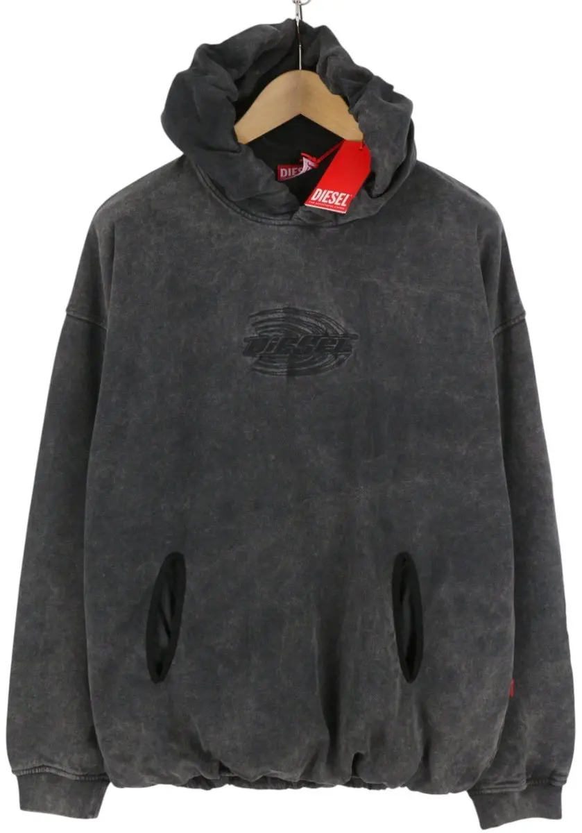Diesel S-boxstic-hood Heren Hoodie - L - Grijs