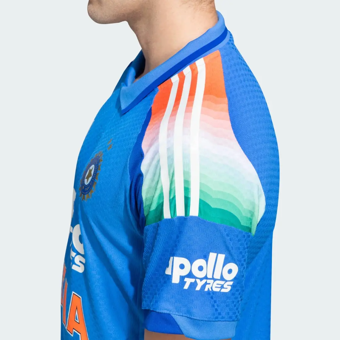 Adidas Performance India Odi Cricketshirt M - Blauw XXL - afbeelding 6 van 6