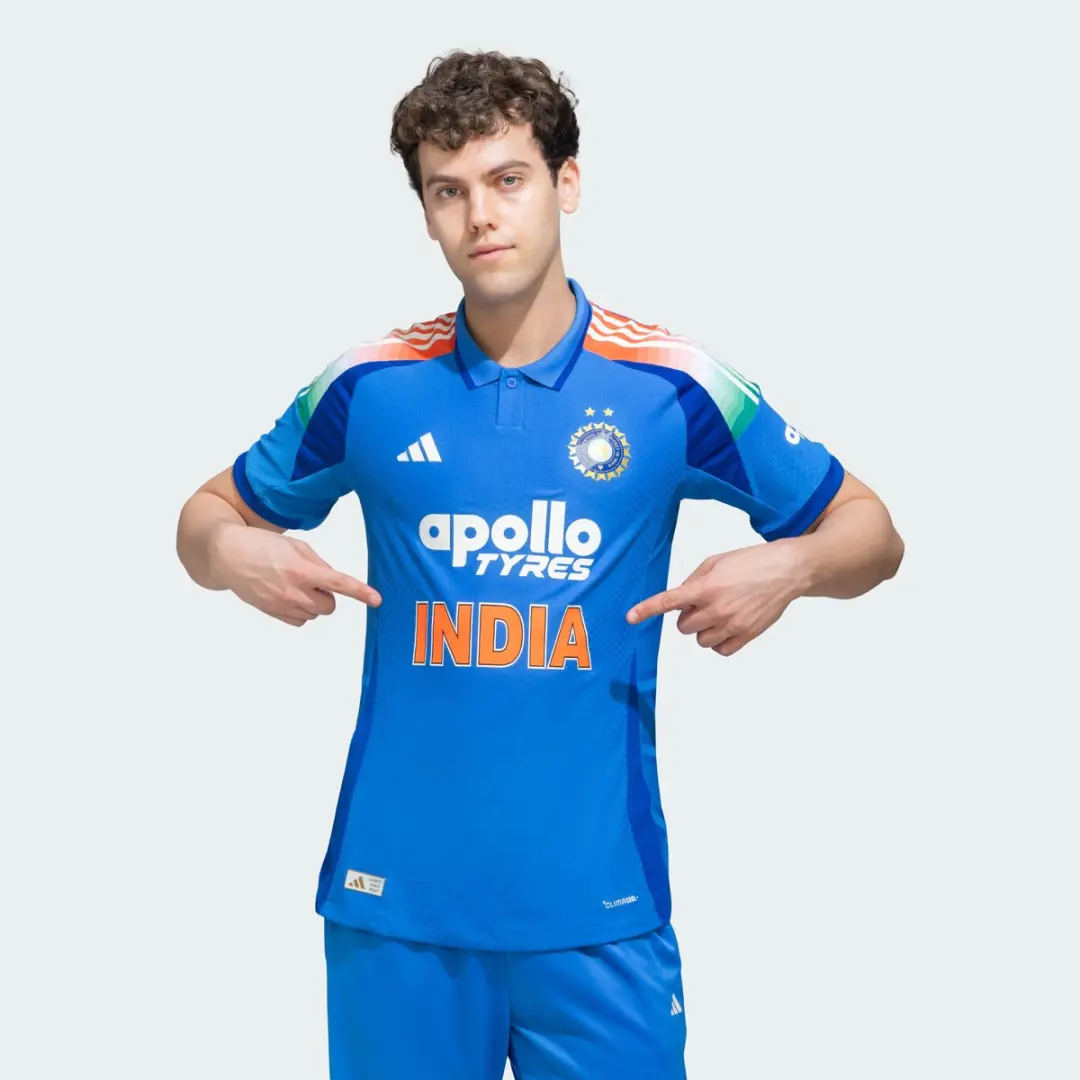 Adidas Performance India Odi Cricketshirt M - Blauw XXL