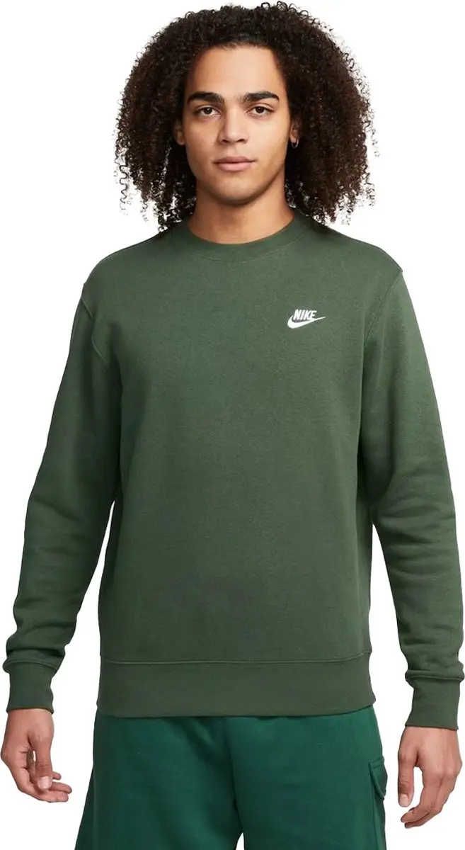 Nike Club Crew BB Heren Trui - Groen S
