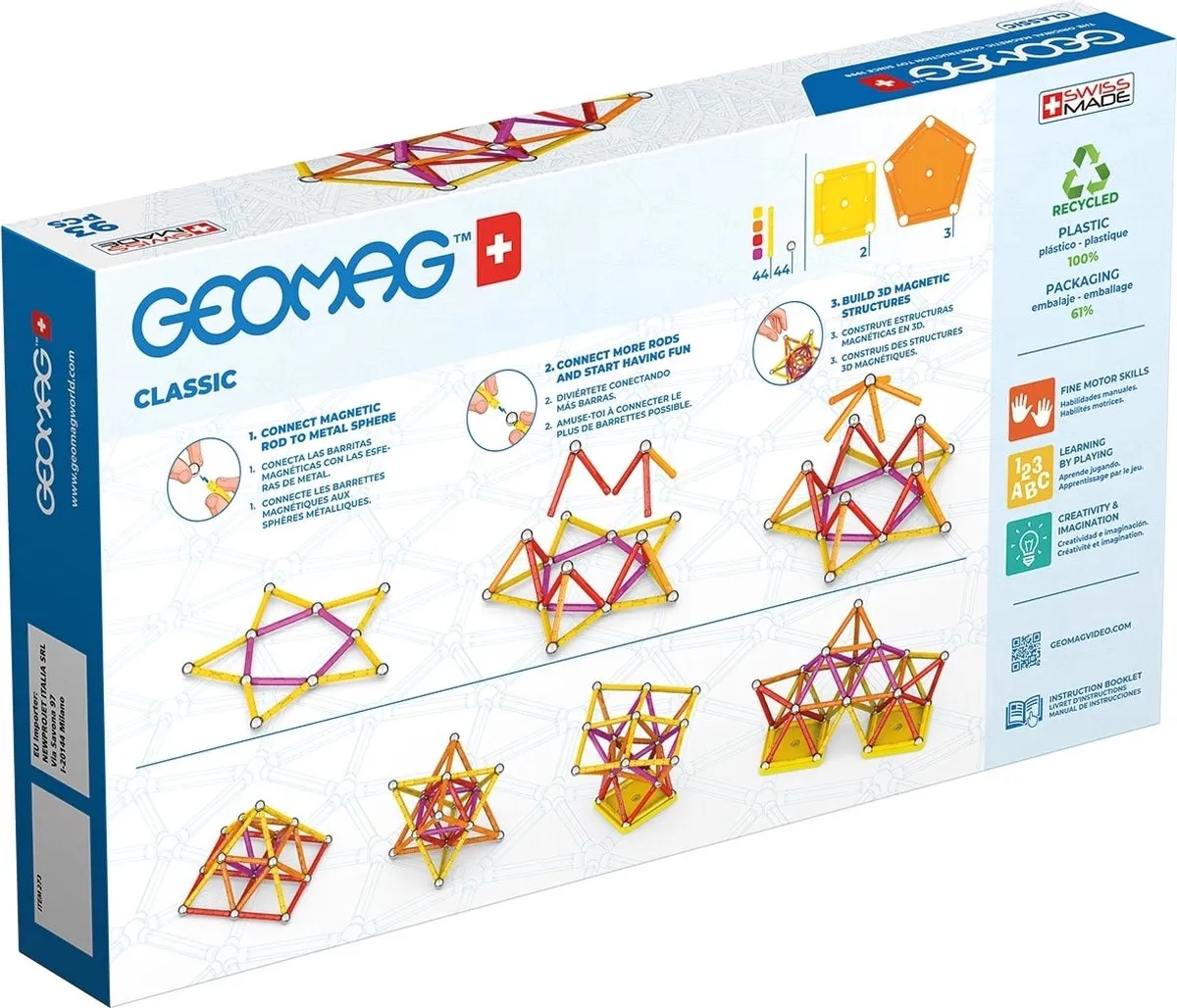 Geomag Classic Green Line Junior 93-delig - Multicolor - afbeelding 6 van 6