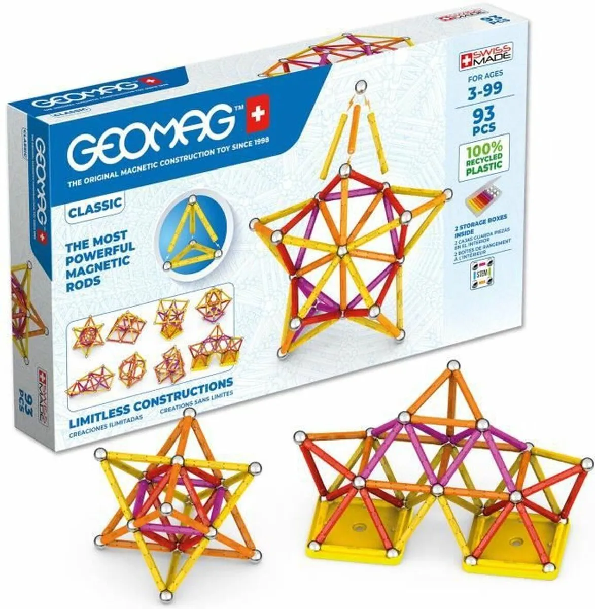 Geomag Classic Green Line Junior 93-delig - Multicolor