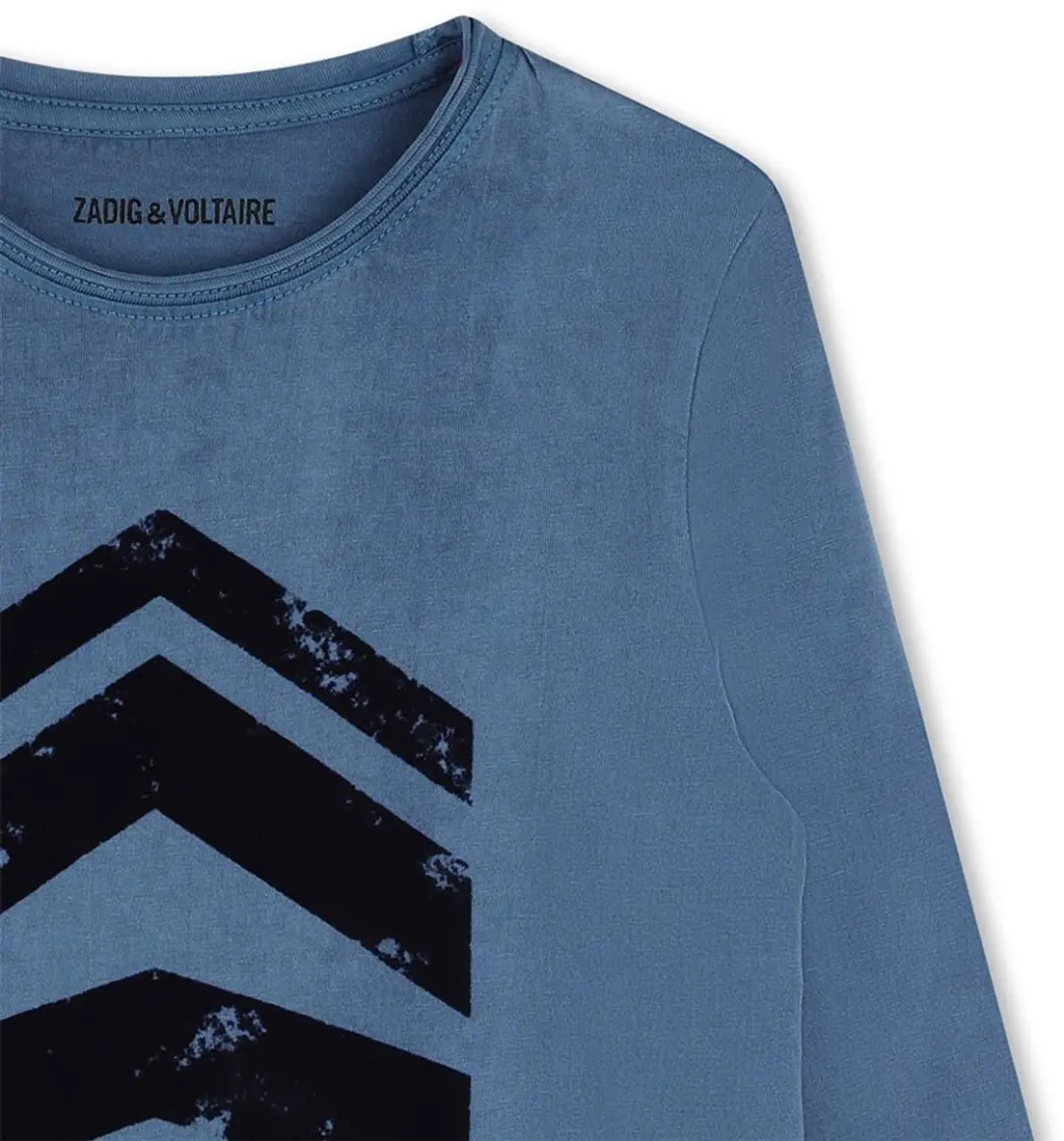 Zadig & Voltaire X60181 T-shirt Lange mouwen - 6 jaar - Blauw