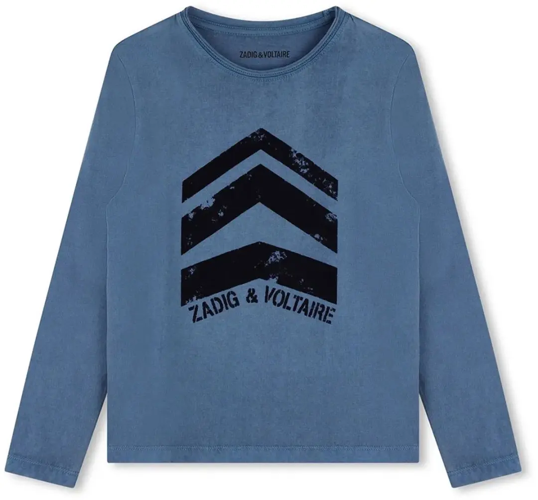 Zadig & Voltaire X60181 T-shirt Lange mouwen - 6 jaar - Blauw