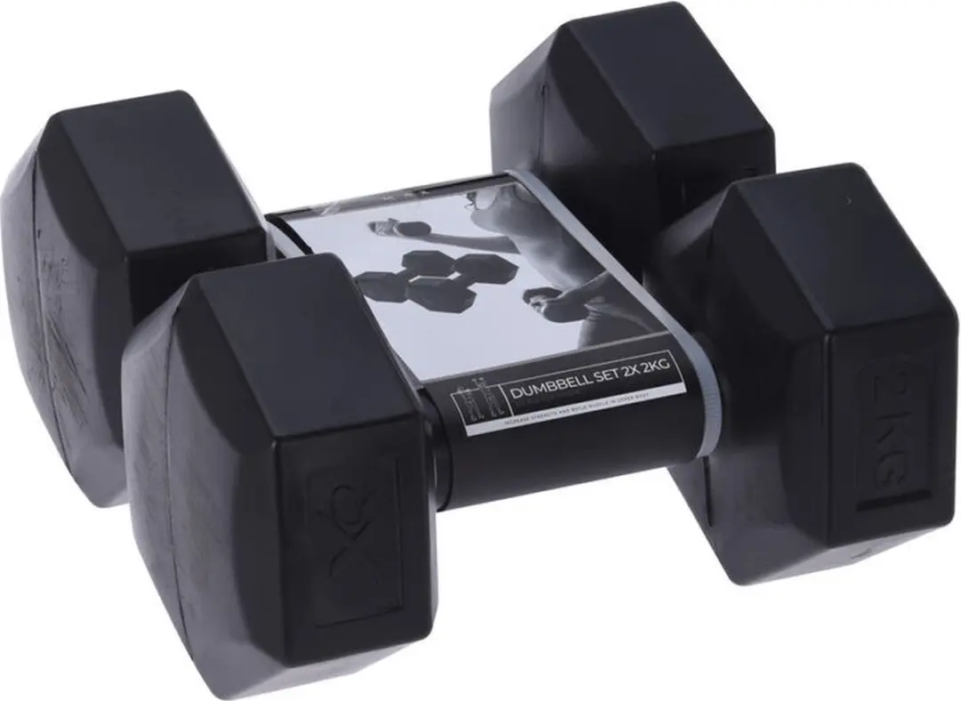 XQMax Dumbbell 2kg - 2 Stuks Zwart