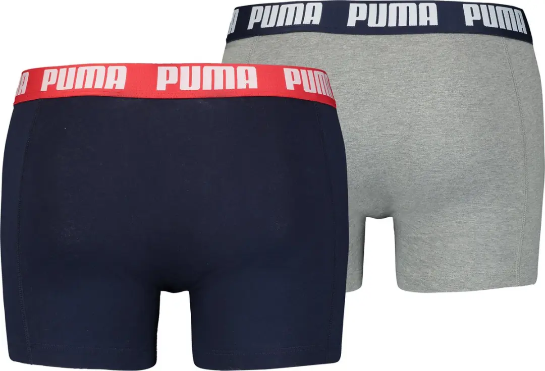 PUMA Basic Boxer Heren - Maat M - Donkerblauw/Grijs