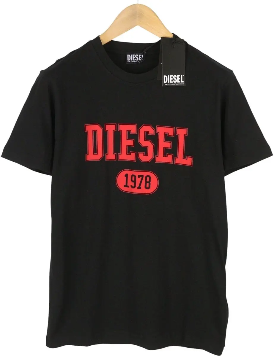 Diesel T-diegor 1-a Heren T-shirt - Zwart - L - afbeelding 2 van 2