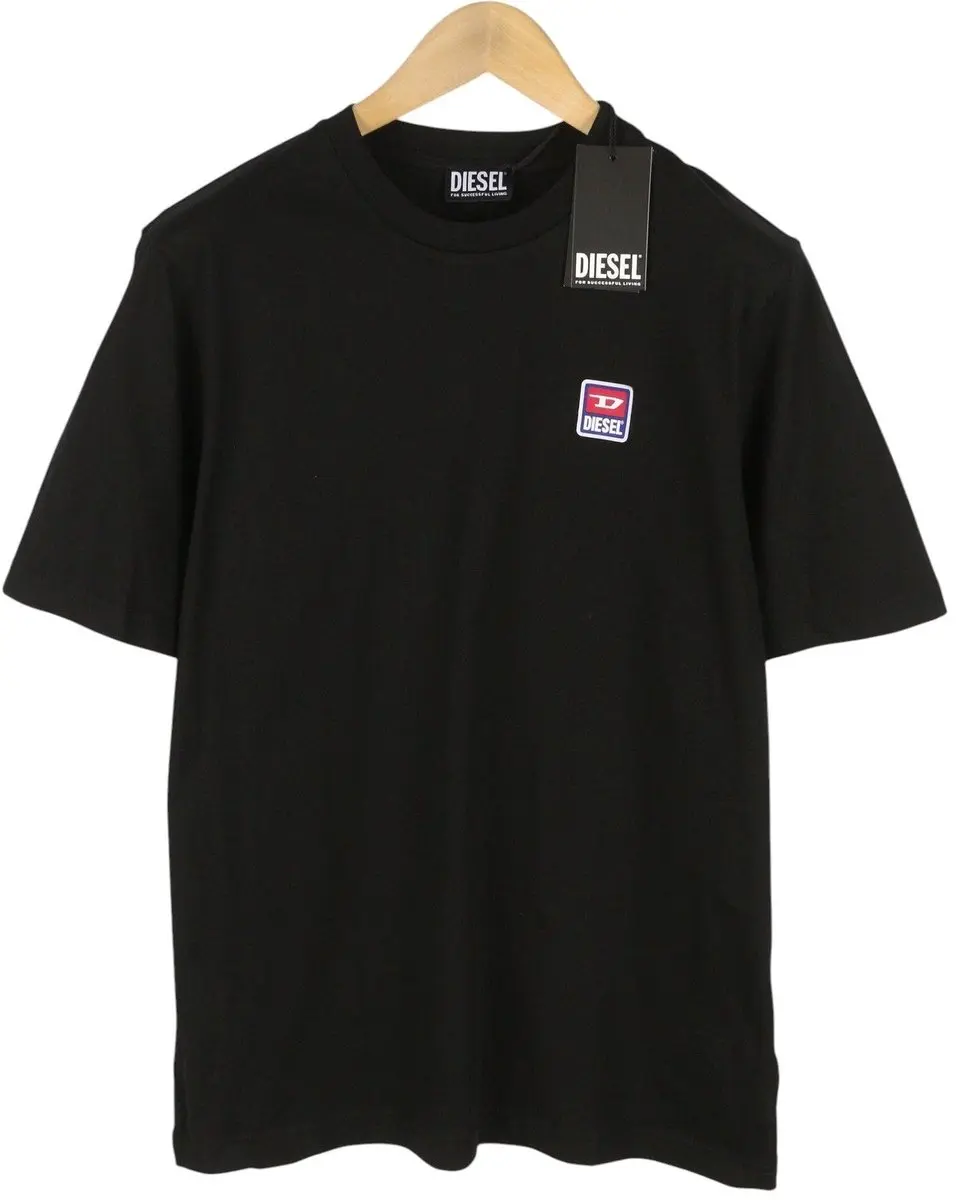 Diesel T-just 16 Heren T-shirt XXL - Zwart - afbeelding 2 van 2