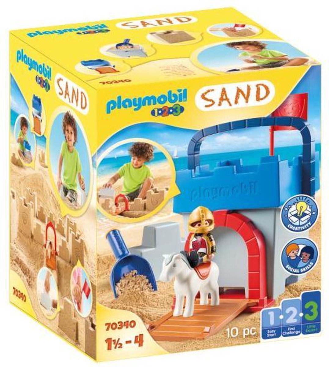 PLAYMOBIL 1.2.3 SAND Zandkasteel - 70340