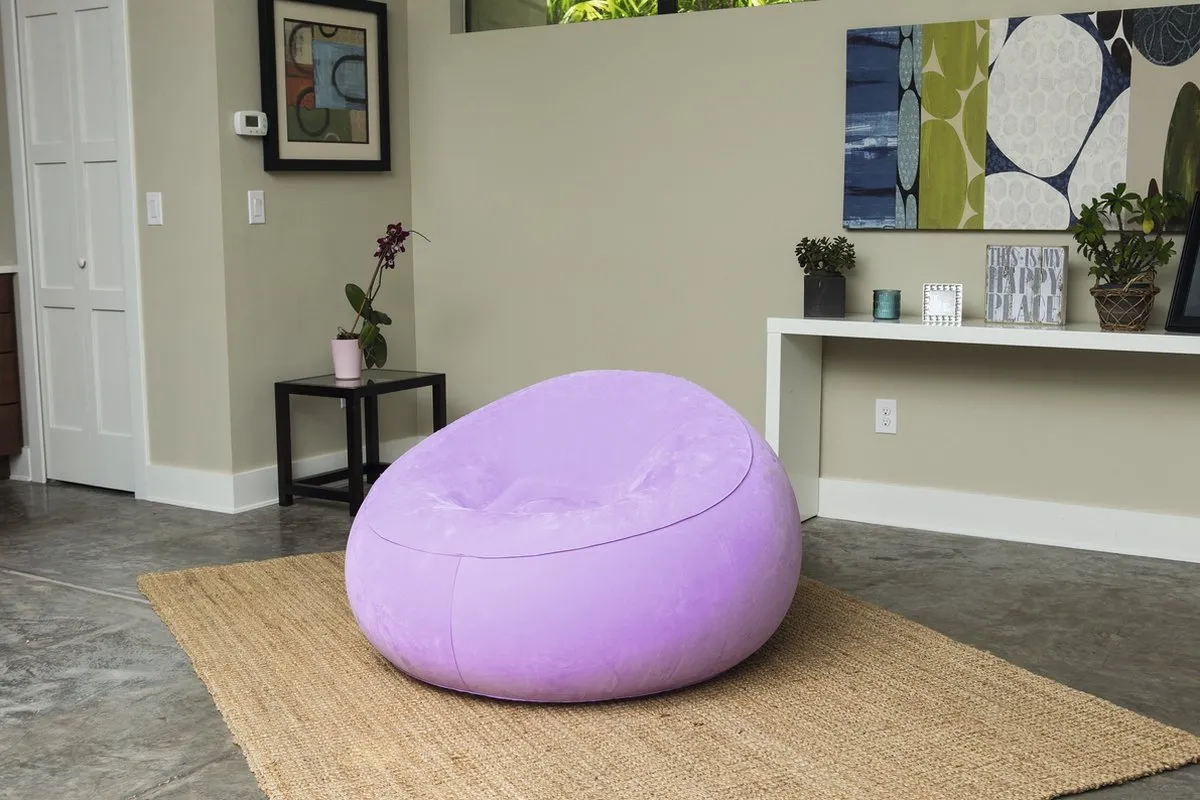 Bestway Lounge Stoel Inflate-A-Chair - Blauw/Rood/Violet