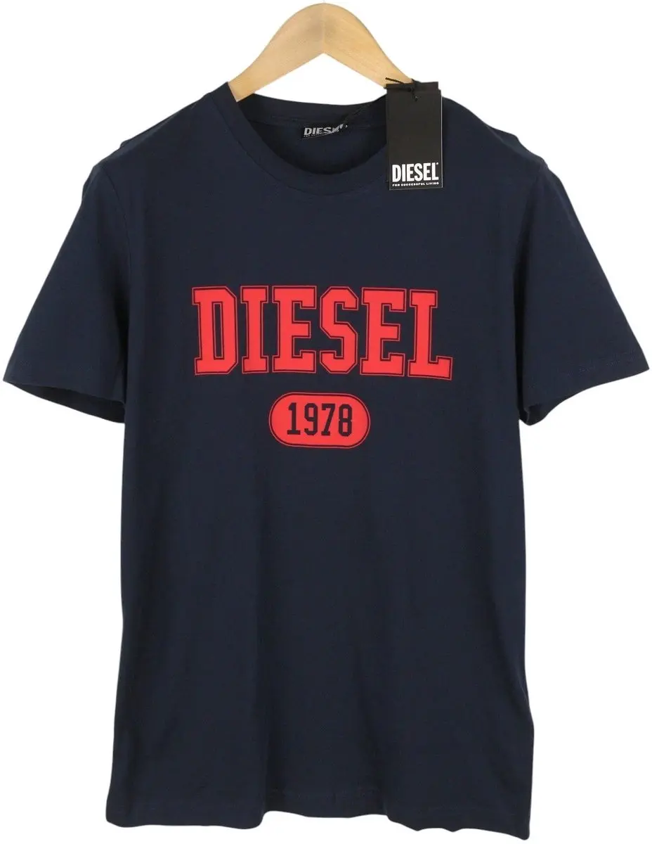 Diesel T-diegor 1-a Heren T-shirt - XXL - Blauw