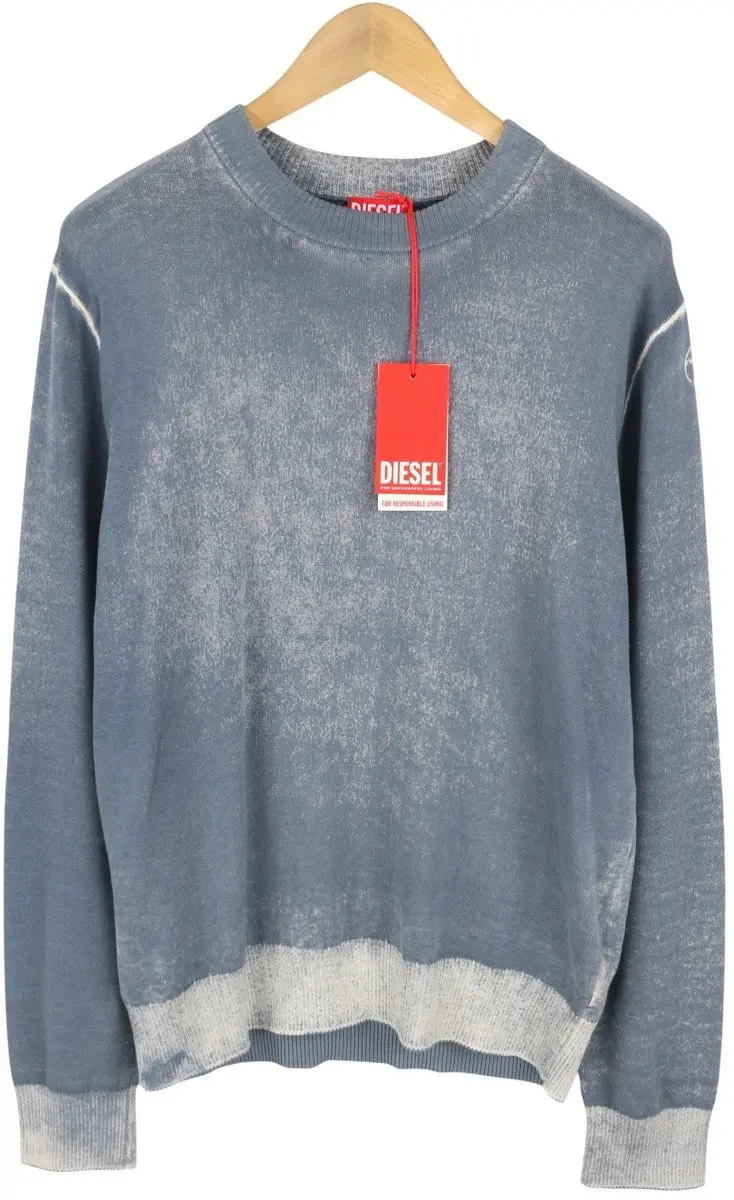 Diesel K-larence-b Heren Trui - Blauw Vervaagd - L
