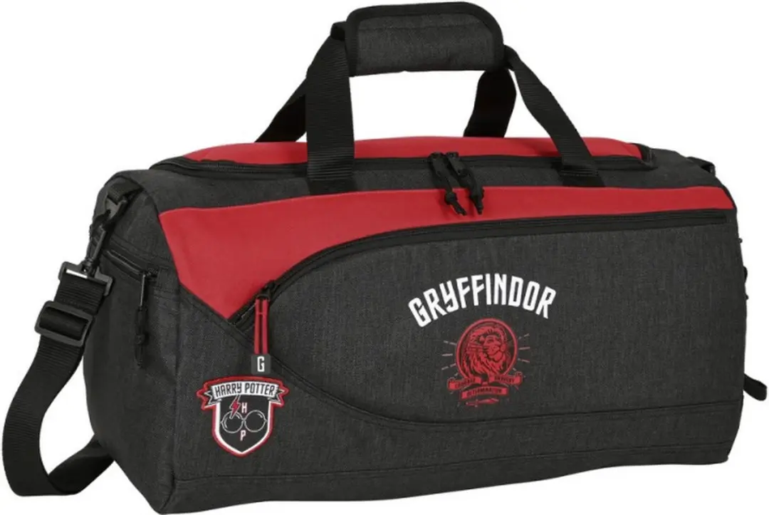 Harry Potter Gryffindor Sporttas - 50x25x25cm - Zwart/Rood