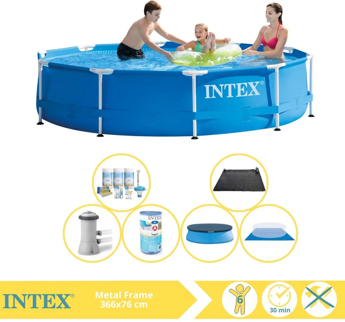 Intex Metal Frame Zwembad 366x76cm