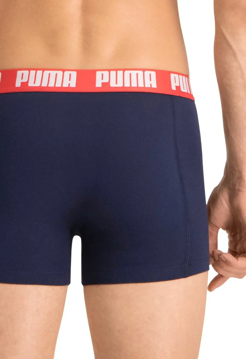 PUMA Basic Boxer Heren - XL - Donkerblauw/Grijs