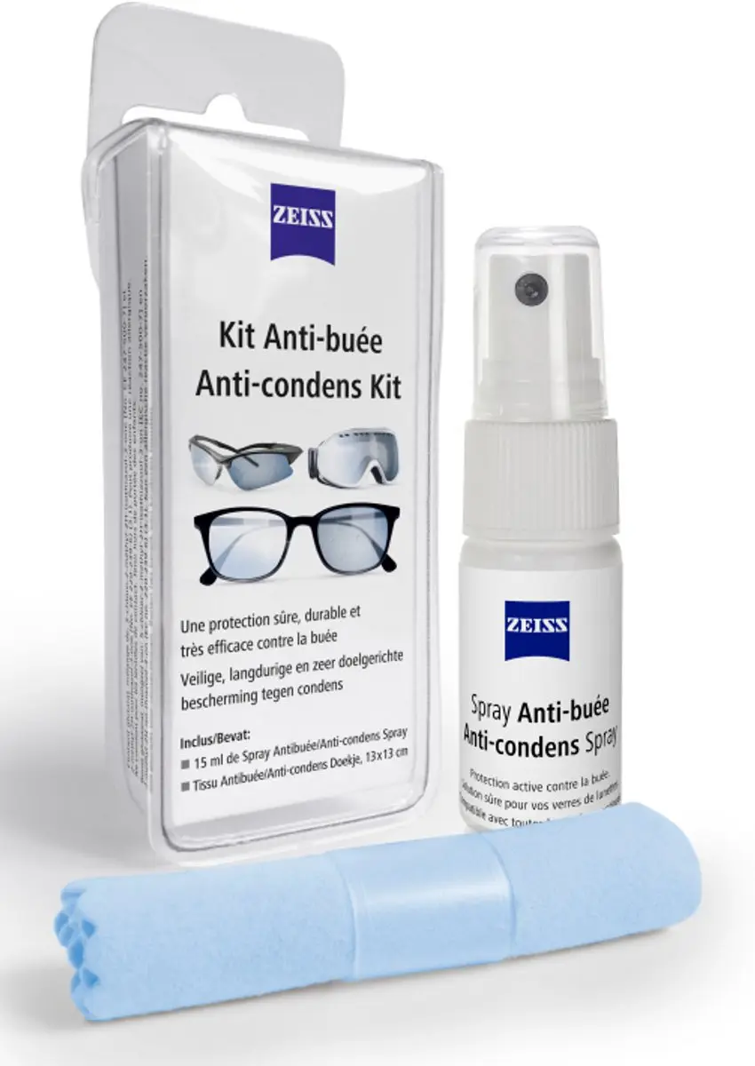 Zeiss Anti-condens Kit - 15ml Spray + Doekje