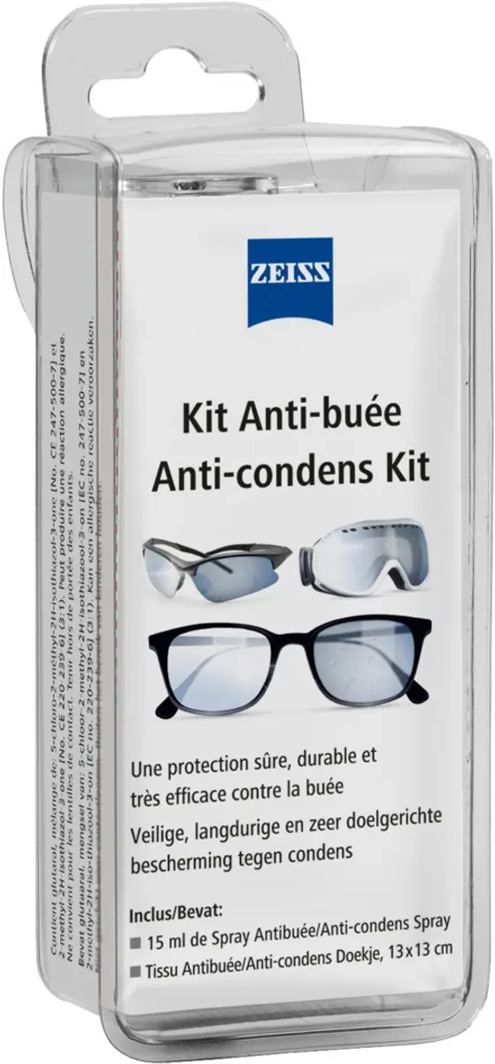Zeiss Anti-condens Kit - 15ml Spray + Doekje