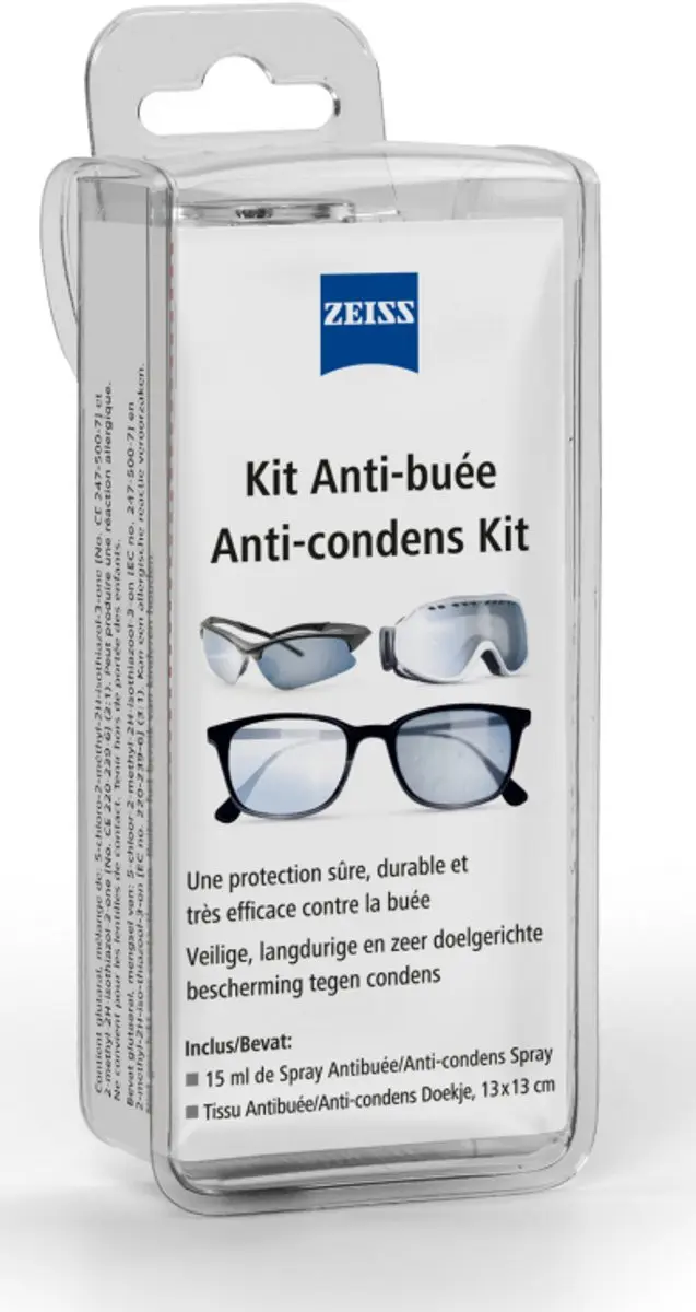 Zeiss Anti-condens Kit - 15ml Spray + Doekje