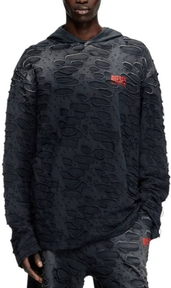Diesel T-Crane-LS Hood Heren T-shirt