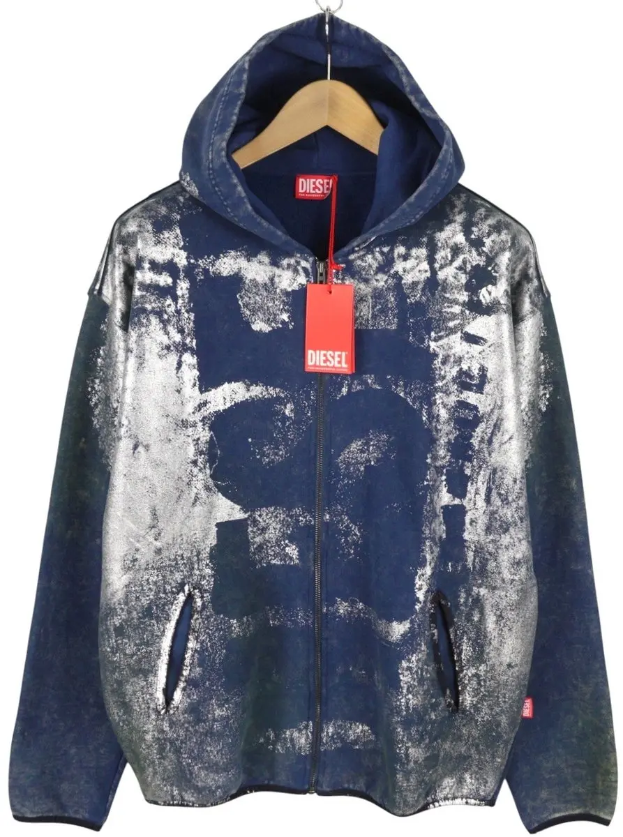 Diesel S-loxty-zip Heren Hoodie - Blauw - M