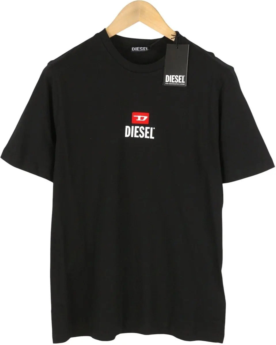 Diesel T-just-small D Logo Heren T-shirt - Zwart M