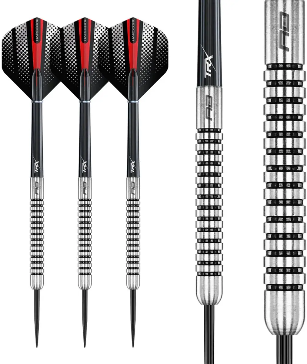 Red Dragon Fury 1 80% Dartpijlen - 3 Stuks - ZilverZwart