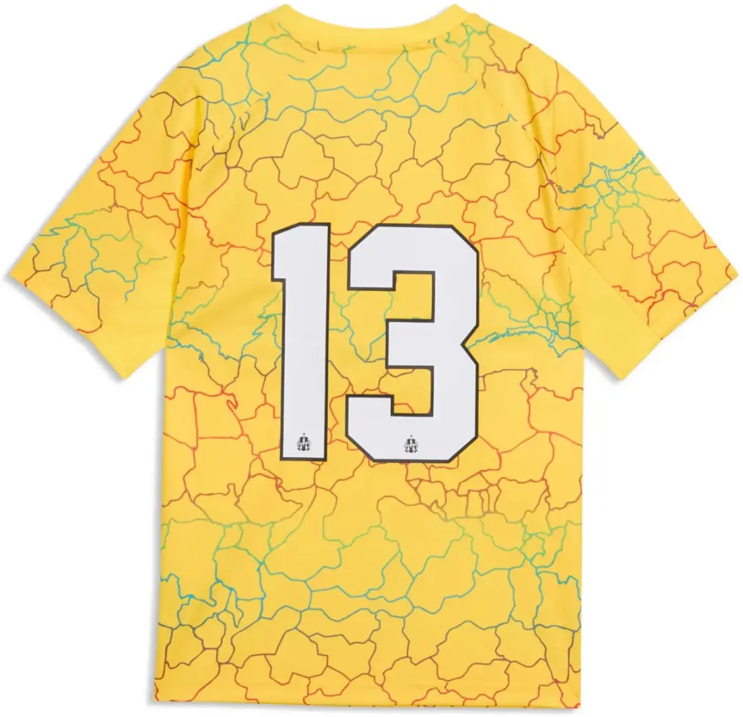 PUMA OM Africa T-shirt - Kindermaat 14 - Geel