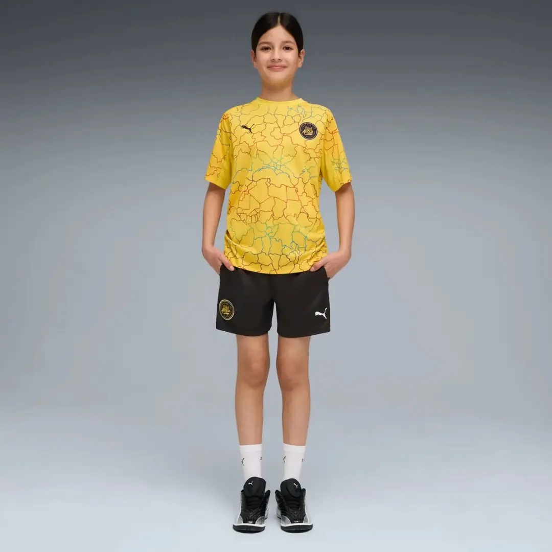 PUMA OM Africa T-shirt - Kindermaat 14 - Geel