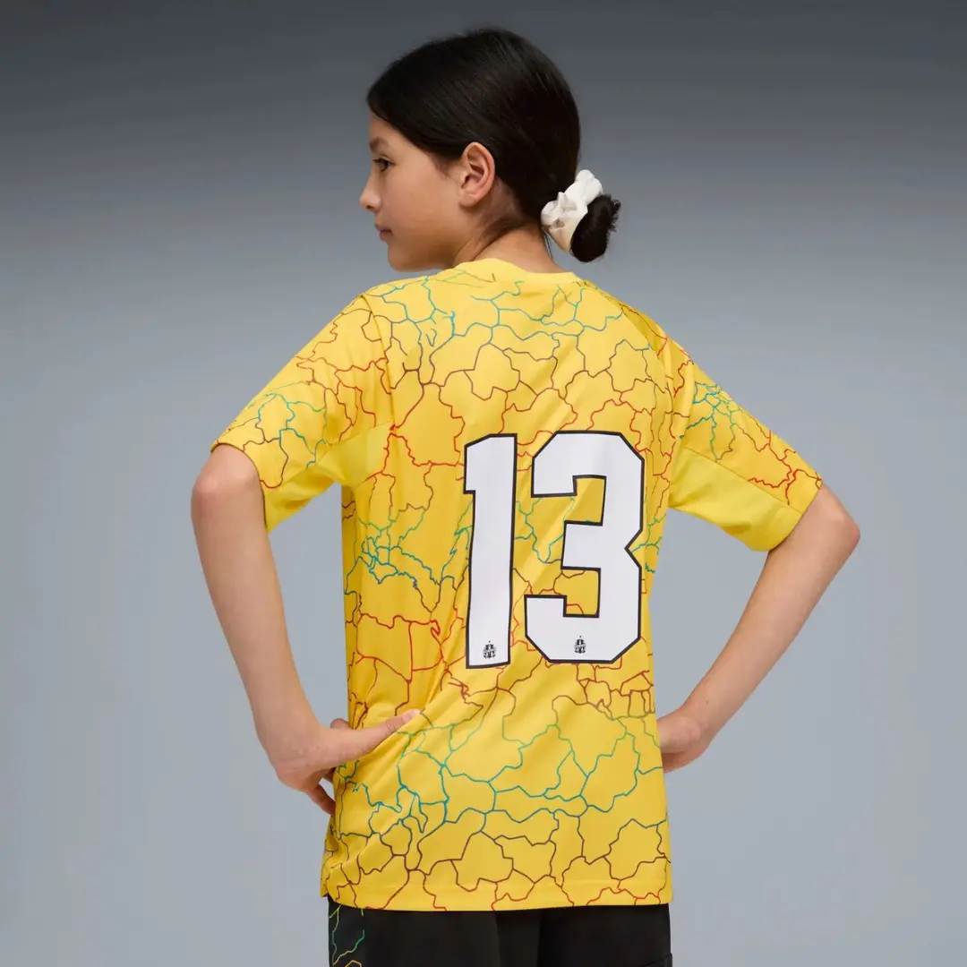 PUMA OM Africa T-shirt - Kindermaat 14 - Geel