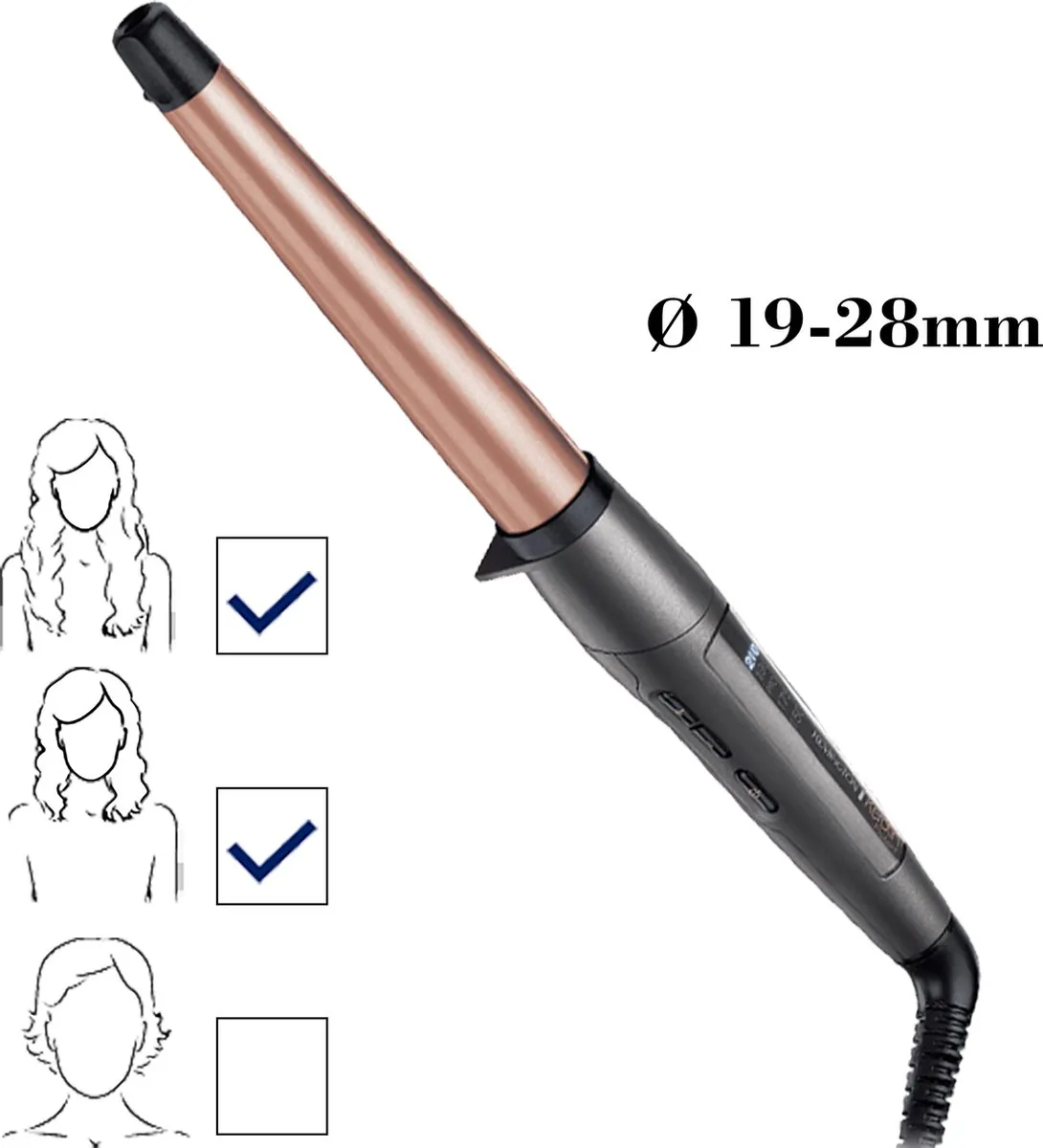 Remington CI83V6 Keratin Protect Krultang - Rosé