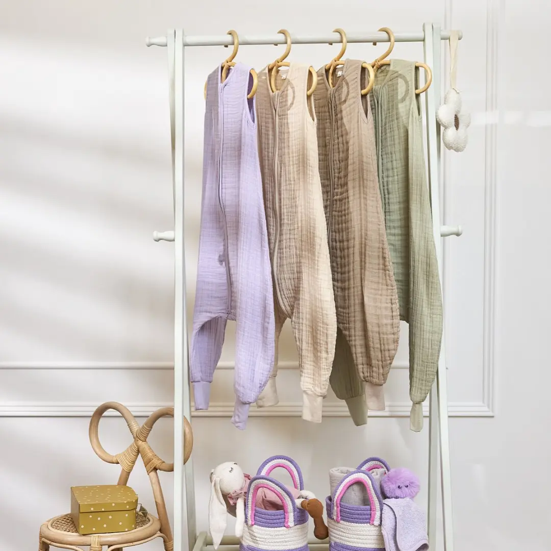 Meyco Baby Uni Slaapoverall Jumper Soft Lavender 104cm - afbeelding 5 van 6
