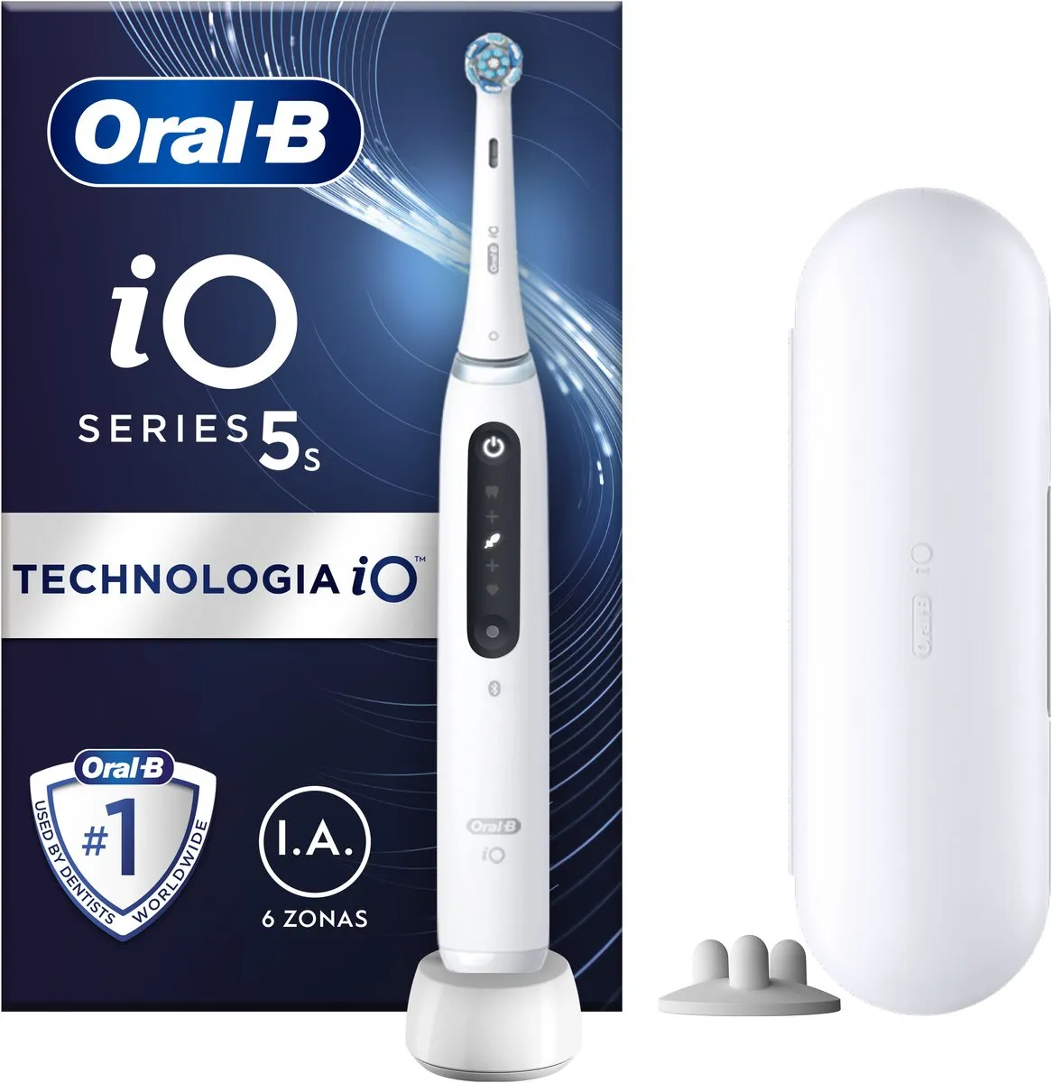 Oral-B iO 5S Elektrische Tandenborstel - Wit - afbeelding 6 van 6