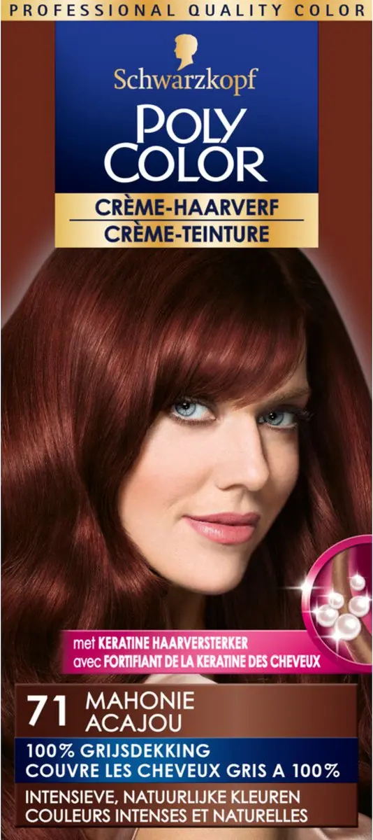 Schwarzkopf Poly Color Haarverf 71 Mahonie Bruin 90ml