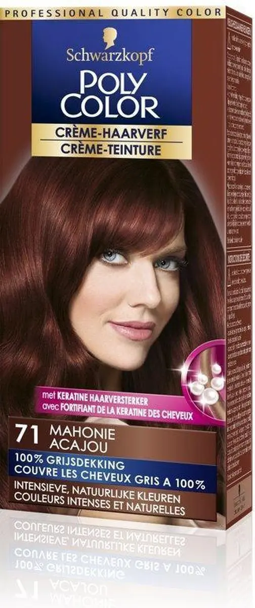 Schwarzkopf Poly Color Haarverf 71 Mahonie Bruin 90ml