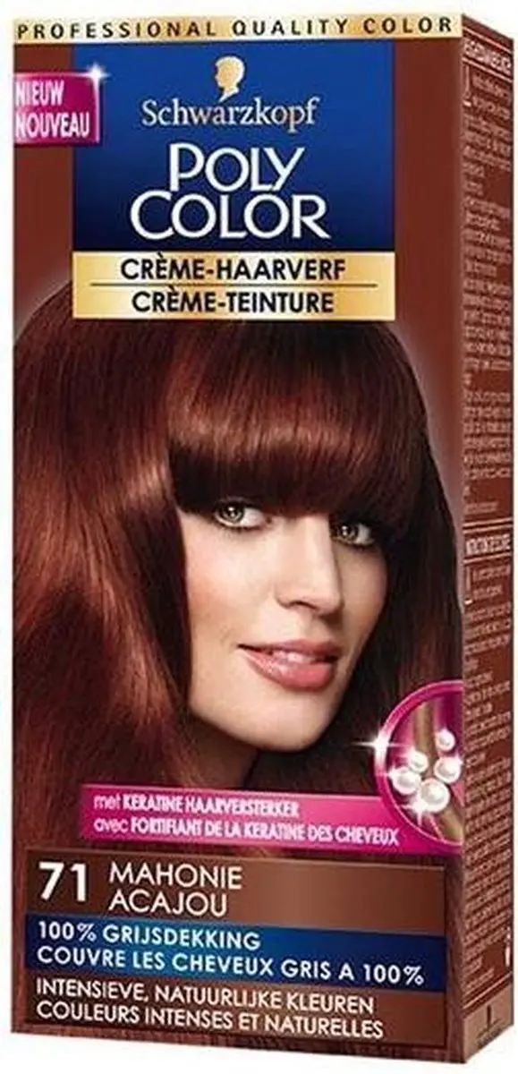 Schwarzkopf Poly Color Haarverf 71 Mahonie Bruin 90ml