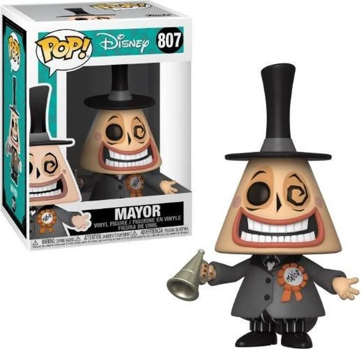 Funko Pop! The Nightmare Before Christmas Mayor met Megafon FUN48181 - afbeelding 3 van 5