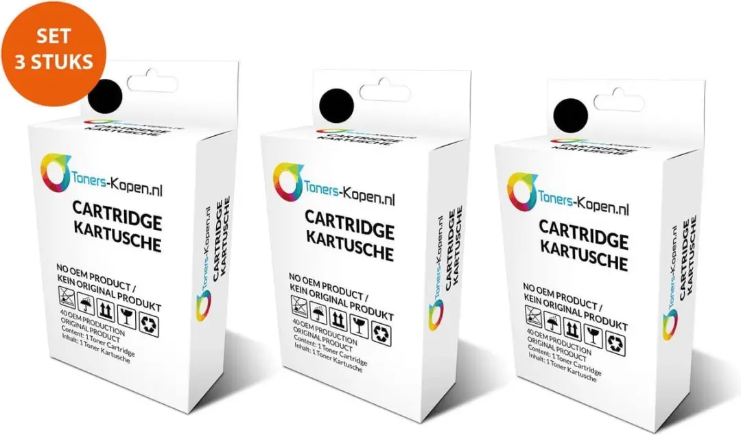 HP C8767EE Inktcartridge Zwart 3-pack