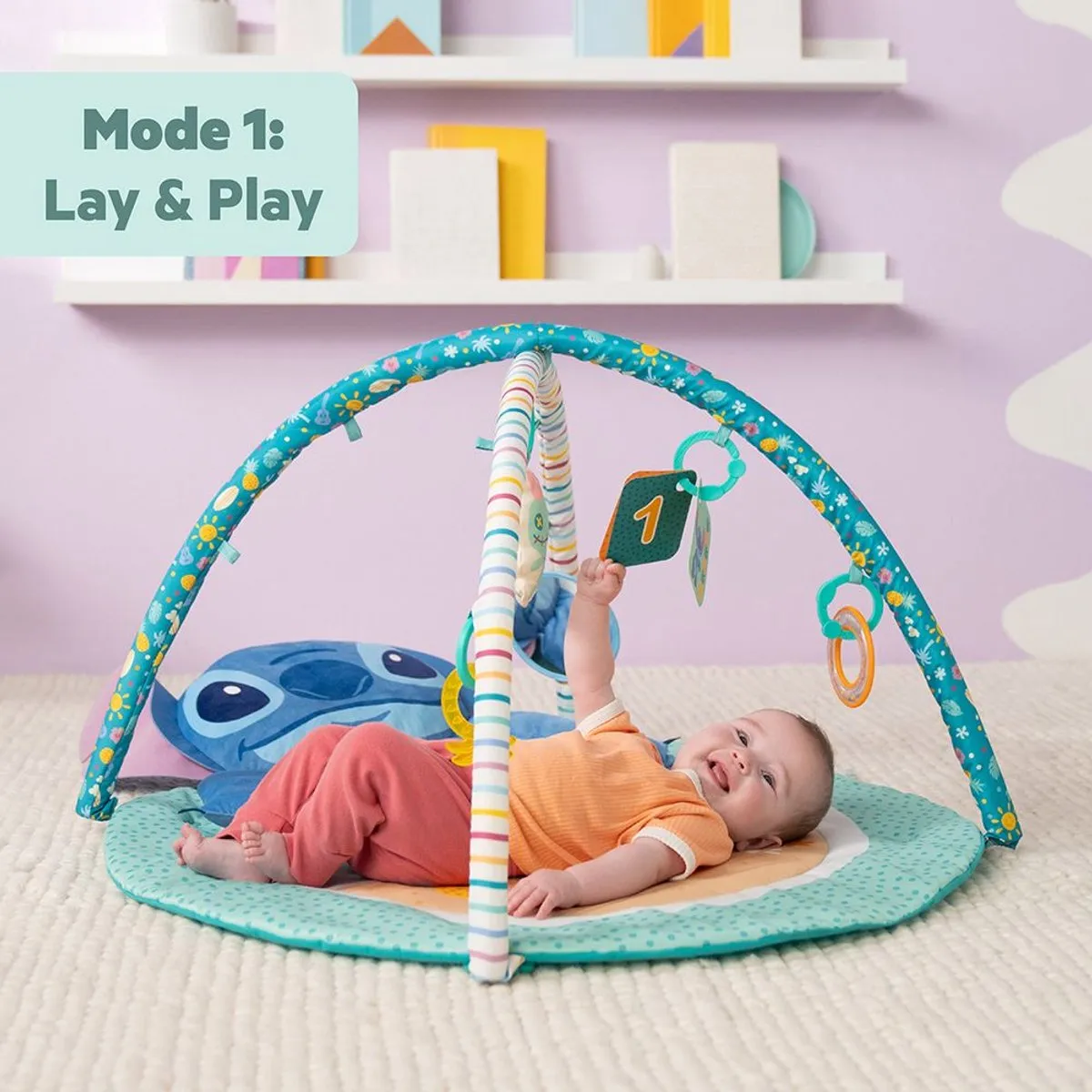 Bright Starts Babygym Stitch Party in Paradise - Speelkleed - 5 Speelelementen