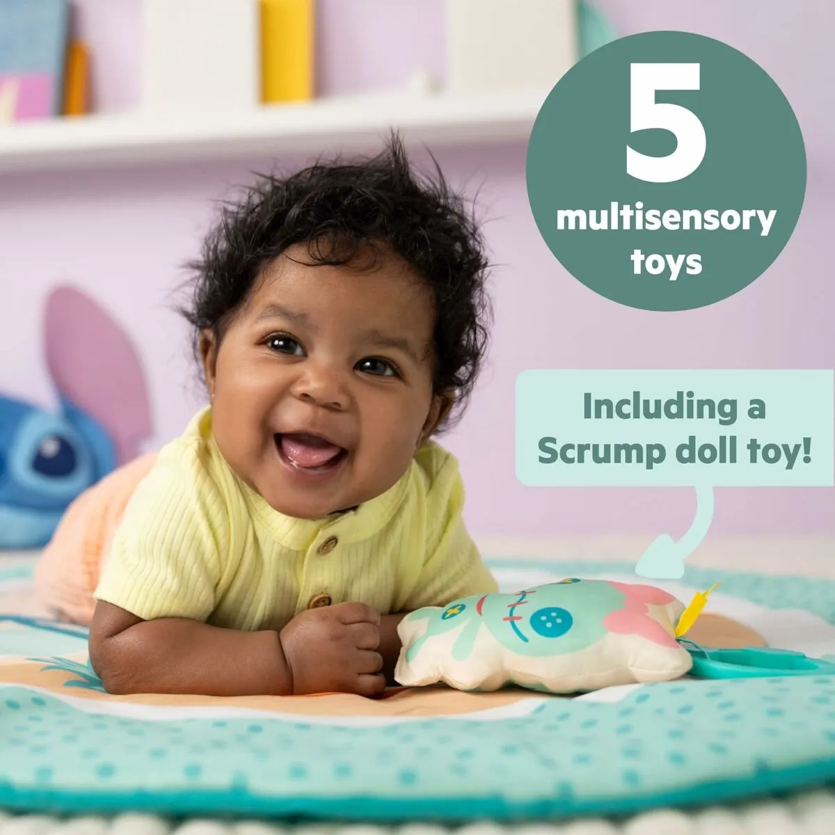 Bright Starts Babygym Stitch Party in Paradise - Speelkleed - 5 Speelelementen