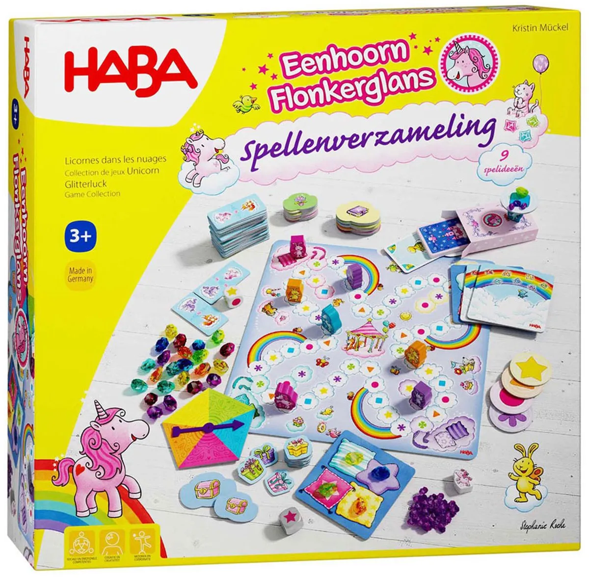 Haba Eenhoorn Flonkerglans Spellenverzameling - Bordspel 2010879003