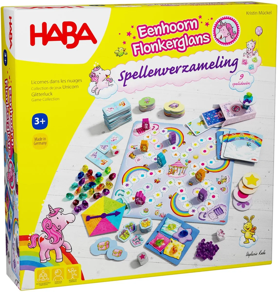 Haba Eenhoorn Flonkerglans Spellenverzameling - Bordspel 2010879003