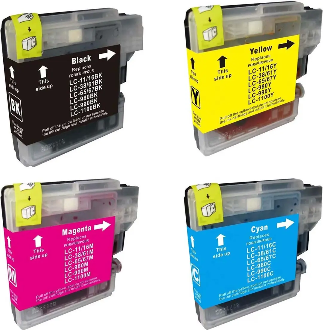 Brother LC-1100 Inktcartridge Multipack - 4 Stuks - o.a. DCP-145C
