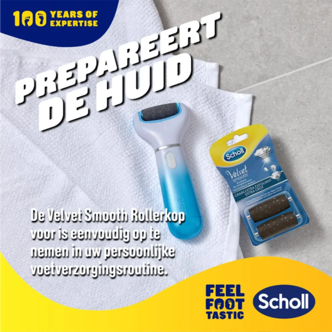 Scholl Velvet Smooth Roller Diamantkristallen - 12 Stuks