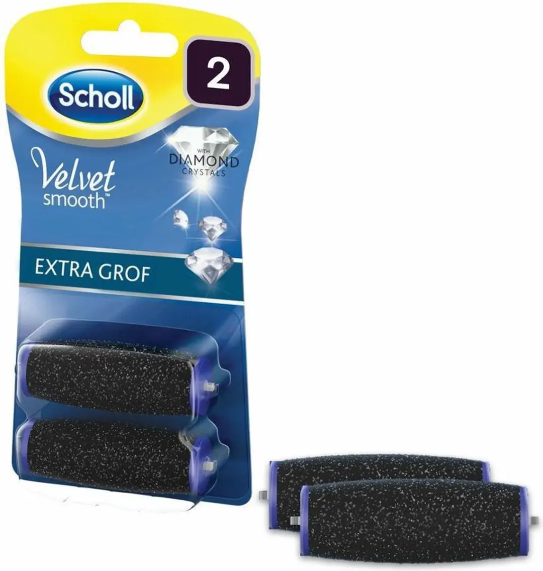 Scholl Velvet Smooth Roller Diamantkristallen - 12 Stuks