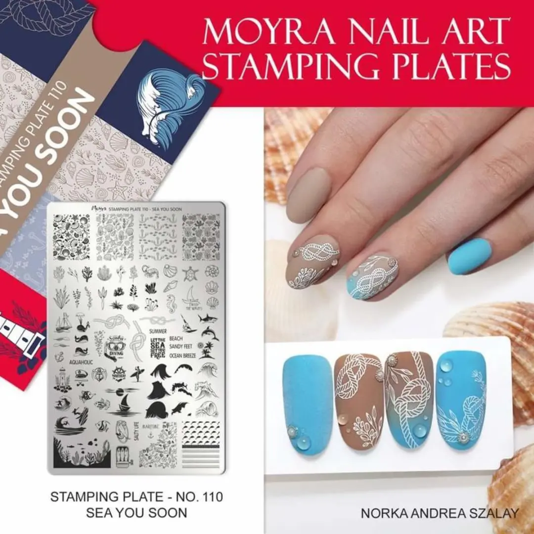 Moyra Stamping Plate 110 SEA YOU SOON - 1 Stuk
