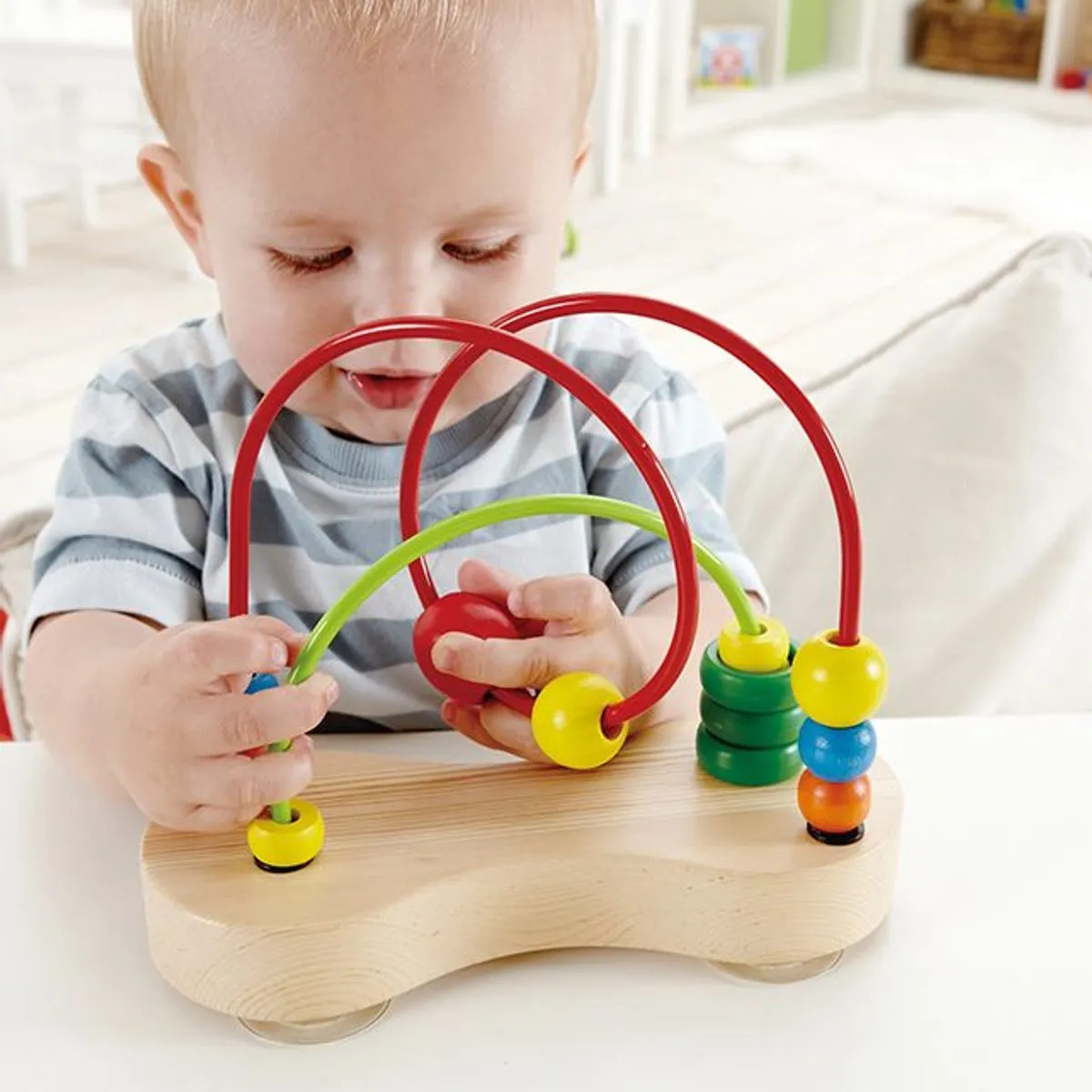 Hape Kralenspiraal met Zuignappen 301731 - Veelkleurig
