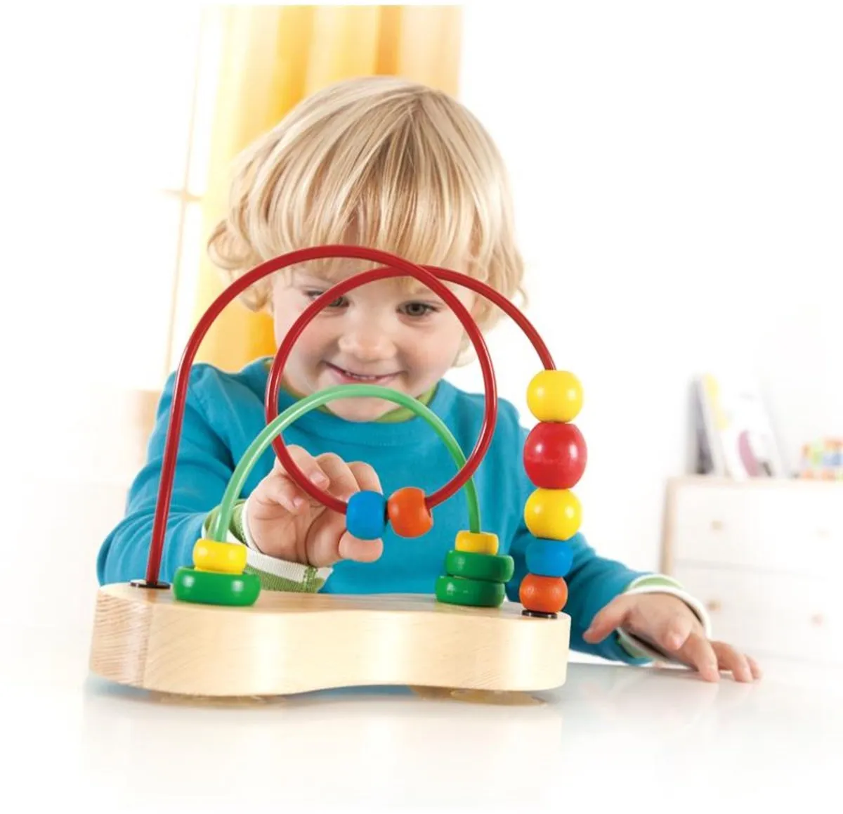 Hape Kralenspiraal met Zuignappen 301731 - Veelkleurig