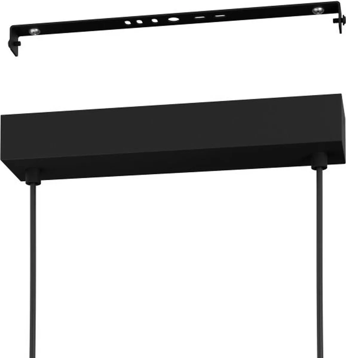 Eglo Caranacoa Hanglamp LED 78cm - 3 Lichtpunten - Zwart/Wit