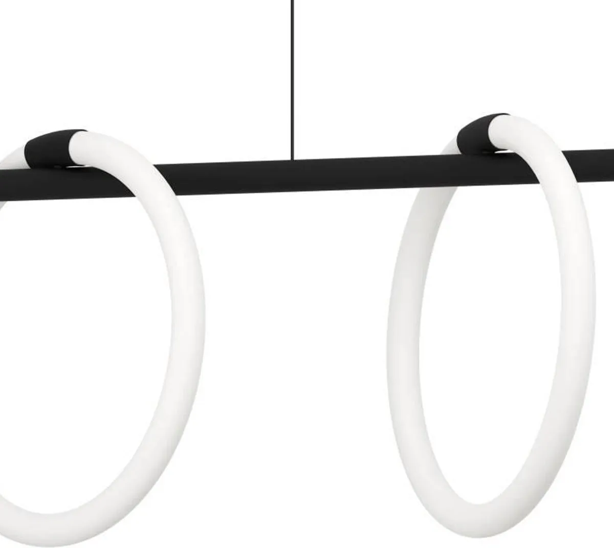 Eglo Caranacoa Hanglamp LED 78cm - 3 Lichtpunten - Zwart/Wit